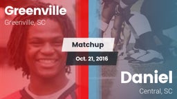 Matchup: Greenville High vs. Daniel  2016