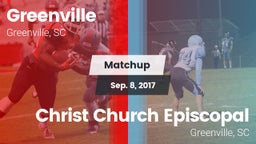 Matchup: Greenville High vs. Christ Church Episcopal  2017