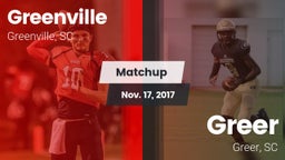 Matchup: Greenville High vs. Greer  2017