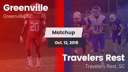 Matchup: Greenville High vs. Travelers Rest  2018