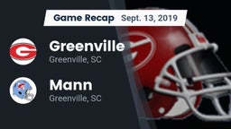 Recap: Greenville  vs. Mann  2019