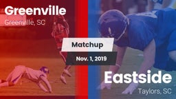 Matchup: Greenville High vs. Eastside  2019