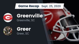 Recap: Greenville  vs. Greer  2020