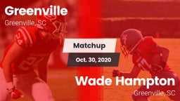Matchup: Greenville High vs. Wade Hampton  2020