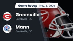 Recap: Greenville  vs. Mann  2020