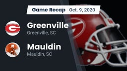 Recap: Greenville  vs. Mauldin  2020
