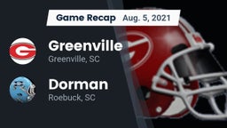 Recap: Greenville  vs. Dorman  2021