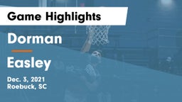 Dorman  vs Easley  Game Highlights - Dec. 3, 2021