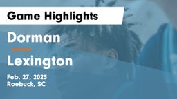 Dorman  vs Lexington  Game Highlights - Feb. 27, 2023