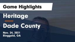 Heritage  vs Dade County  Game Highlights - Nov. 24, 2021