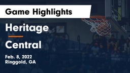 Heritage  vs Central  Game Highlights - Feb. 8, 2022
