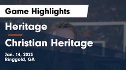 Heritage  vs Christian Heritage  Game Highlights - Jan. 14, 2023