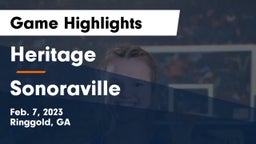 Heritage  vs Sonoraville  Game Highlights - Feb. 7, 2023