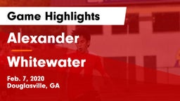 Alexander  vs Whitewater  Game Highlights - Feb. 7, 2020