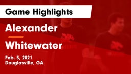 Alexander  vs Whitewater  Game Highlights - Feb. 5, 2021
