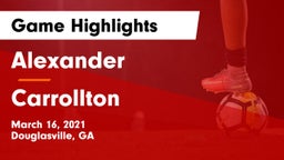 Alexander  vs Carrollton  Game Highlights - March 16, 2021