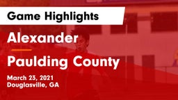 Alexander  vs Paulding County  Game Highlights - March 23, 2021