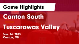 Canton South  vs Tuscarawas Valley  Game Highlights - Jan. 24, 2023