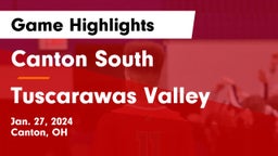 Canton South  vs Tuscarawas Valley  Game Highlights - Jan. 27, 2024