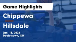 Chippewa  vs Hillsdale  Game Highlights - Jan. 13, 2022