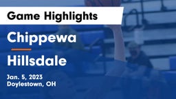 Chippewa  vs Hillsdale  Game Highlights - Jan. 5, 2023