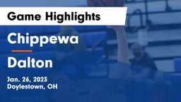 Chippewa  vs Dalton  Game Highlights - Jan. 26, 2023