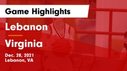 Lebanon  vs Virginia  Game Highlights - Dec. 28, 2021