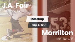Matchup: J.A. Fair vs. Morrilton  2017