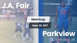 Matchup: J.A. Fair vs. Parkview  2017
