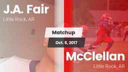 Matchup: J.A. Fair vs. McClellan  2017