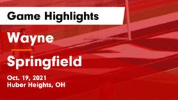 Wayne  vs Springfield  Game Highlights - Oct. 19, 2021