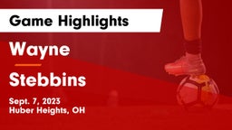 Wayne  vs Stebbins  Game Highlights - Sept. 7, 2023