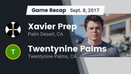 Recap: Xavier Prep  vs. Twentynine Palms  2017