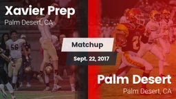 Matchup: Xavier Prep High vs. Palm Desert  2017