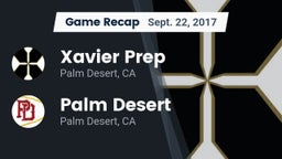 Recap: Xavier Prep  vs. Palm Desert  2017