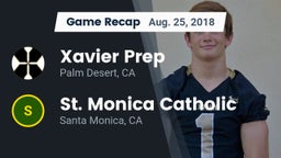 Recap: Xavier Prep  vs. St. Monica Catholic  2018