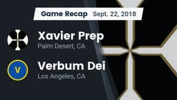 Recap: Xavier Prep  vs. Verbum Dei  2018