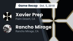 Recap: Xavier Prep  vs. Rancho Mirage  2018