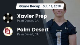 Recap: Xavier Prep  vs. Palm Desert  2018