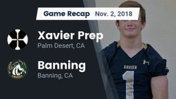 Recap: Xavier Prep  vs. Banning  2018
