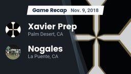 Recap: Xavier Prep  vs. Nogales  2018