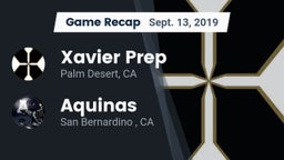 Recap: Xavier Prep  vs. Aquinas   2019