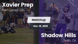 Matchup: Xavier Prep High vs. Shadow Hills  2019