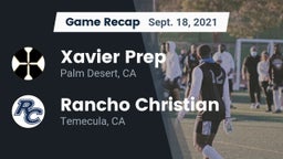 Recap: Xavier Prep  vs. Rancho Christian  2021