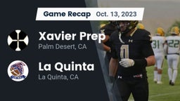 Recap: Xavier Prep  vs. La Quinta  2023