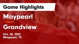 Maypearl  vs Grandview  Game Highlights - Oct. 20, 2023