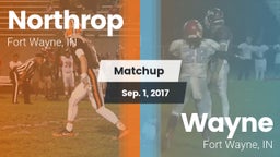 Matchup: Northrop  vs. Wayne  2017