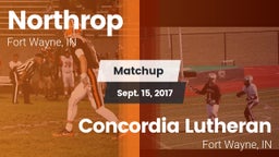 Matchup: Northrop  vs. Concordia Lutheran  2017