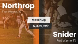 Matchup: Northrop  vs. Snider  2017