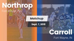 Matchup: Northrop  vs. Carroll  2018